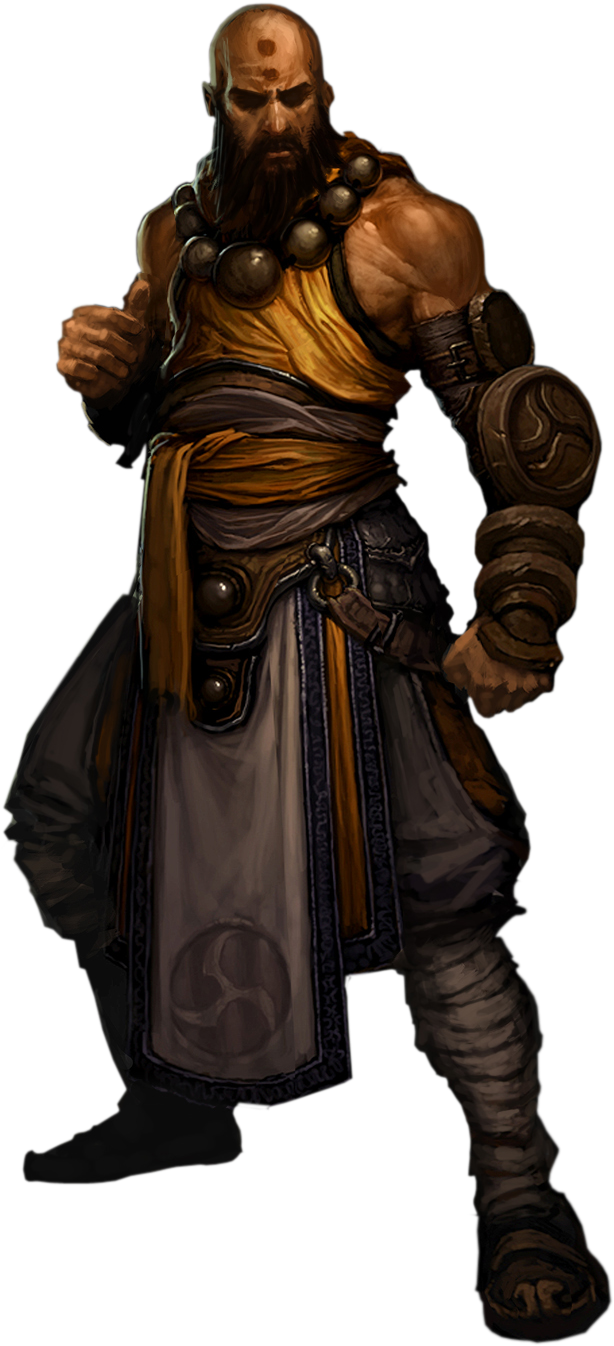 Diablo 3 Monk Render By Alittleelectro-d51fqnd Fantasy - Dreamfall The Longest Journey Kian (776x1528), Png Download