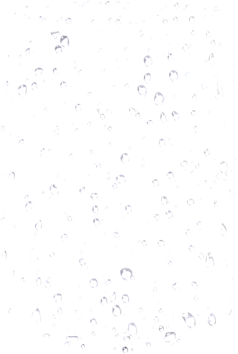 Las Gotas De Agua Y Gotas En El Cristal - Handwriting (1024x1496), Png Download