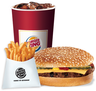 Hamburguesa Con Queso - Burger King (460x413), Png Download