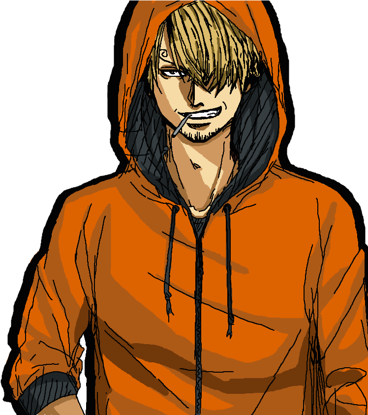 Color By Harribel On Deviantart - Sanji Cool Style (764x842), Png Download