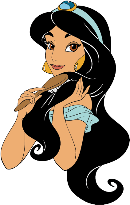 Jasmine Clipart Princess Face - Jasmine Aladdin (441x679), Png Download