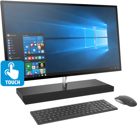 Hp Envy All In One Desktop - Hp Envy Aio 27 (573x430), Png Download