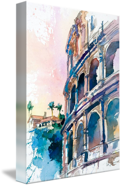 Download To Your Desktop Jasmine Buchanan - Gallery-wrapped Canvas Art Print 11 X 16 Entitled Roman (425x650), Png Download