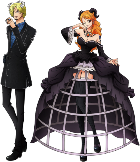 2 - One Piece Acrylic Keychain Stand Nami Tokyo Halloween (500x583), Png Download