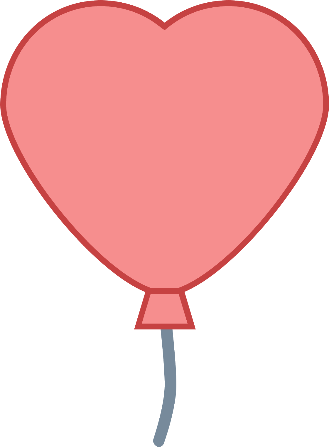 Balloon Vector Png Freeuse - Balão De Coração Png (1600x1600), Png Download