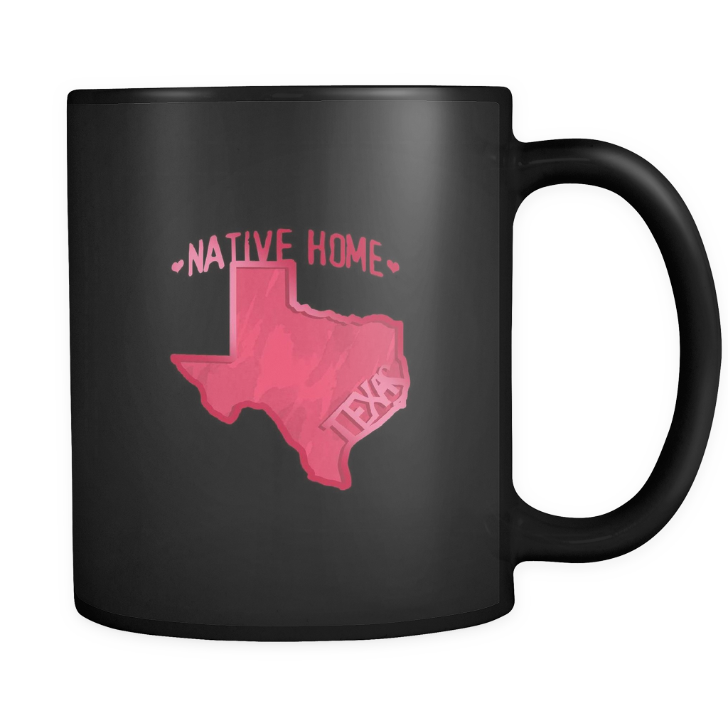 Love Texas State Native Home Map Outline Black 11oz - Lord Of The Cats Mug (1024x1024), Png Download