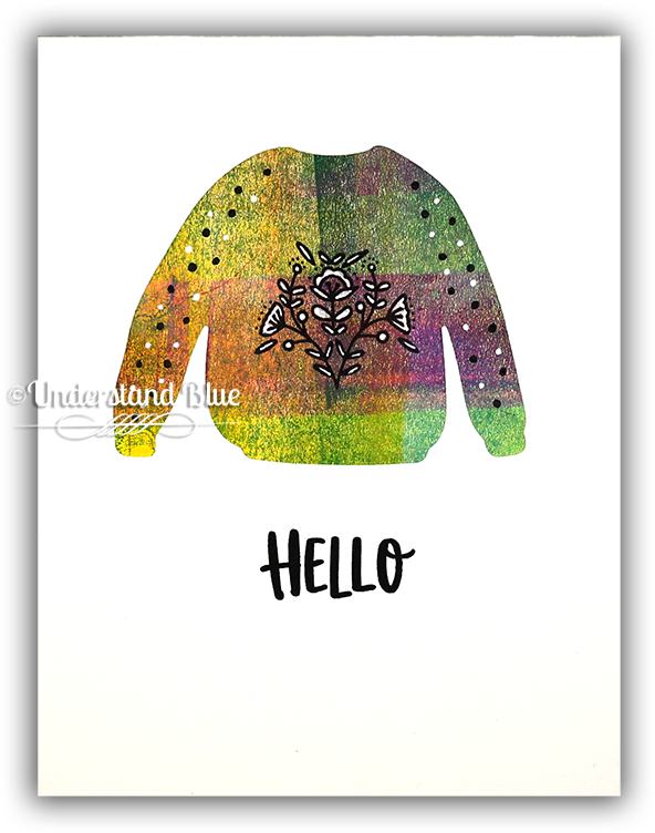 On The First One, I Stamped The Flowers And The Black - Visual Arts (650x820), Png Download