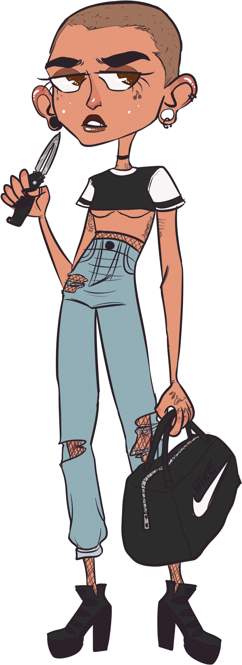 Coachella Drawing Juditmallolart - Devon (941x2360), Png Download