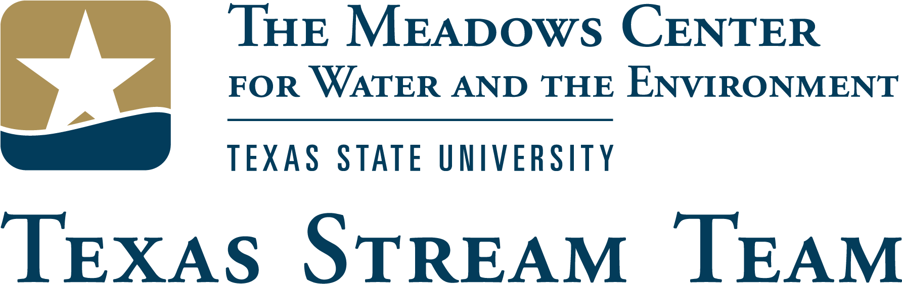 Stream Team Primary Horizontal (png - Meadows Center For Water And The Environment (1912x664), Png Download