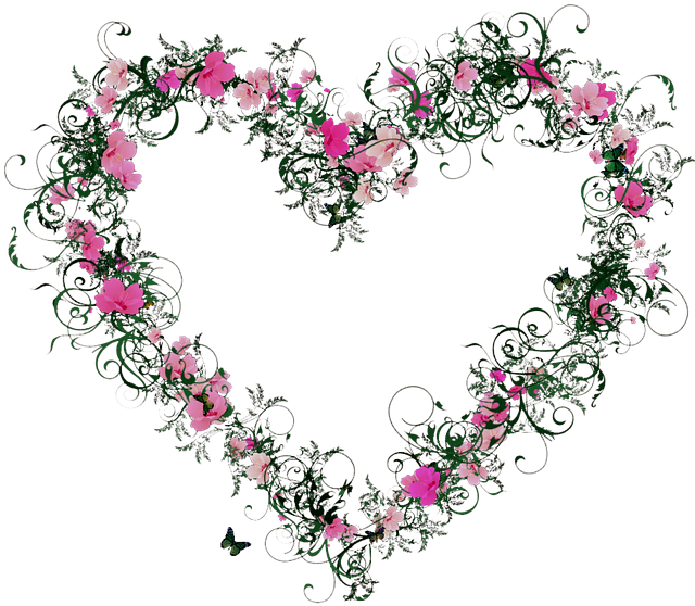 Coração De Rosas Em Png - Coração De Rosas Png (640x640), Png Download