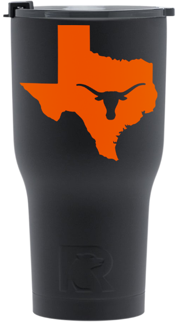 Black With Orange Tumbler - Personalized Tumbler (351x641), Png Download