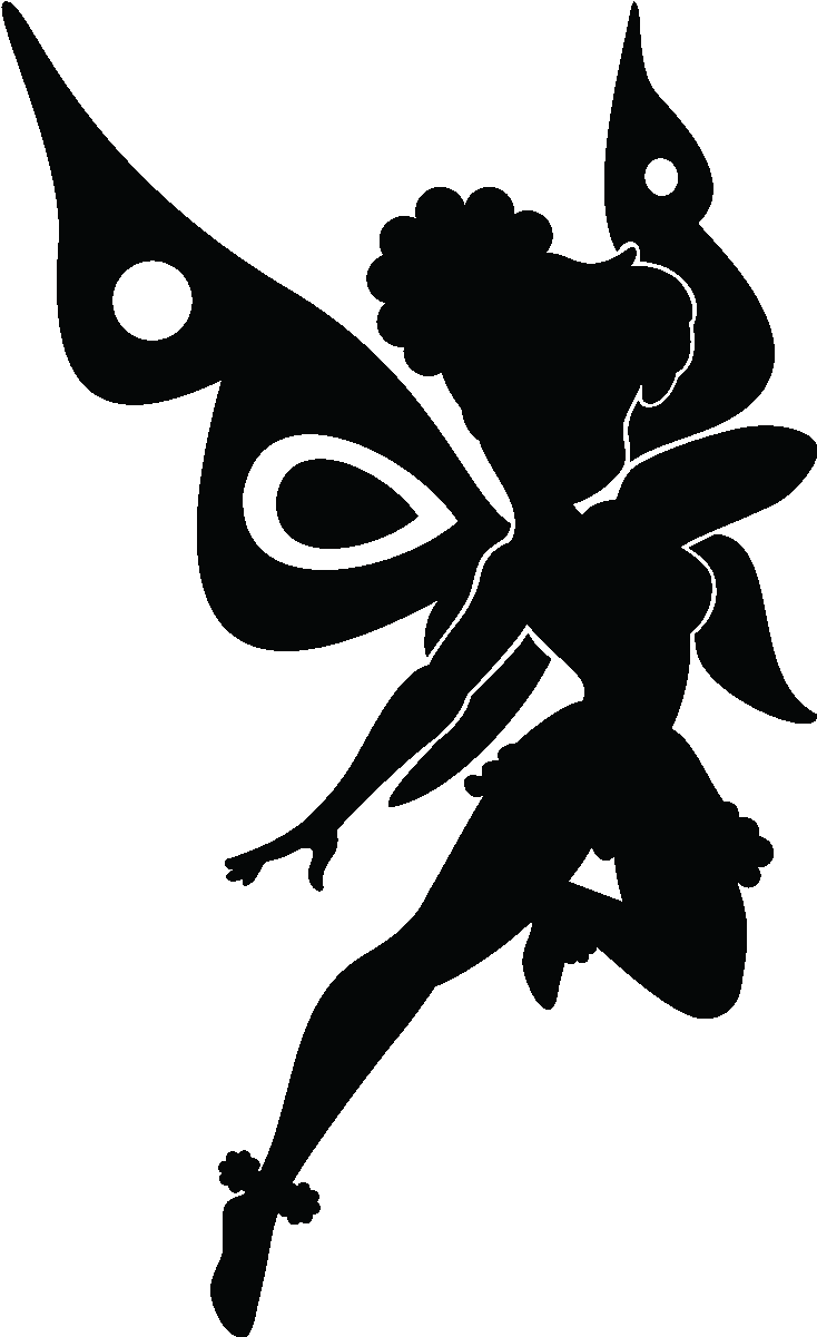 Tinkerbell Silhouette Png - Imagenes De Hadas Para Mdf (1200x1200), Png Download