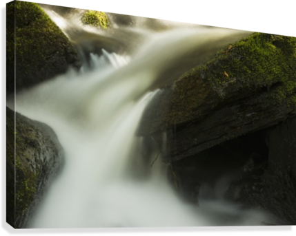 Stream Water Rushing Down A Mossy Rock Waterfall - Supplier Generic Stream Water Rushing Down A Mossy (429x343), Png Download