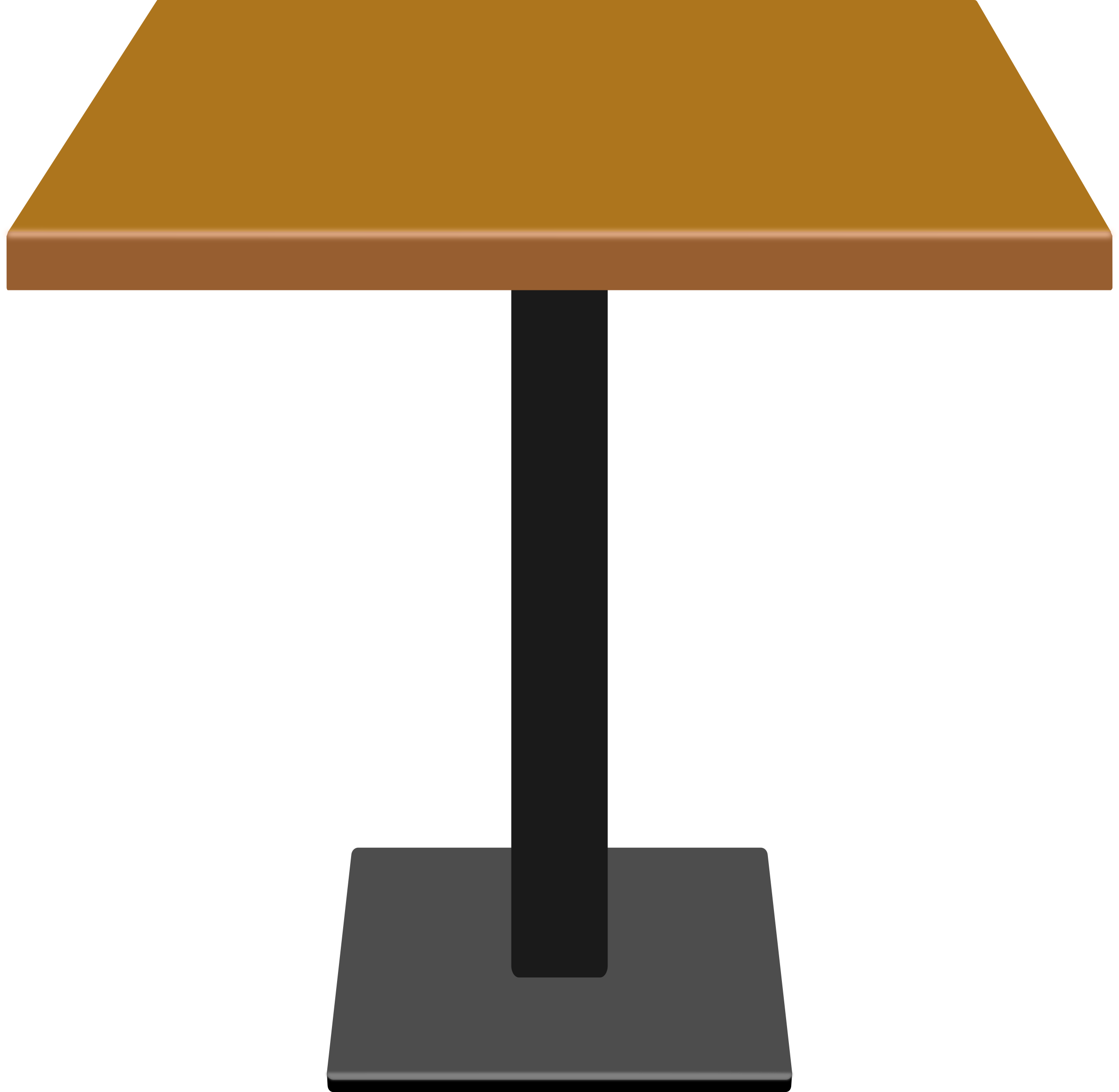 Big Image Table Clipart E - Square Table Clipart Png (2400x2343), Png Download