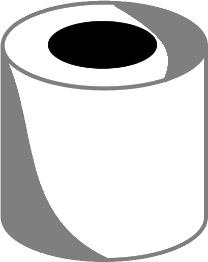 Toilet Paper (428x516), Png Download