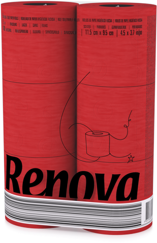 Red Toilet Paper - Red Wc Paper Png (530x550), Png Download