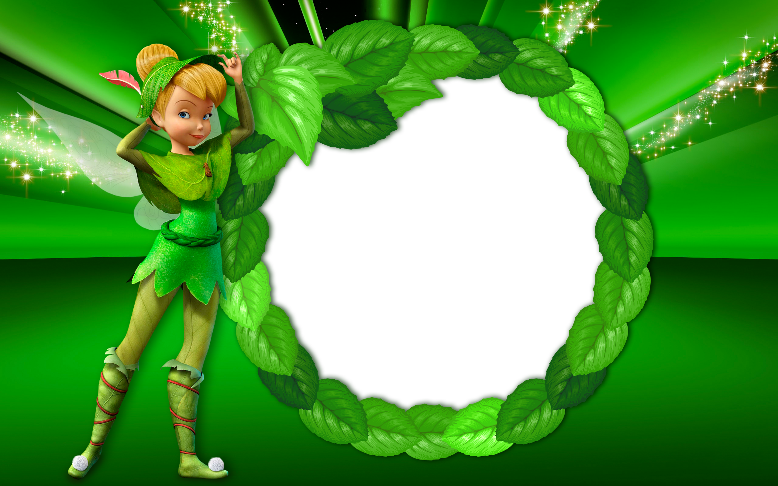 View Full Size - Tinkerbell Transparent Frame (2560x1600), Png Download