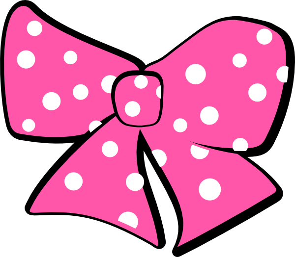 Mickey Mouse Clipart Ribbon - Minnie Mouse Pink Ribbon (600x524), Png Download