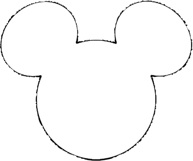 Mickey Mouse Christmas Ears Icons - Disney Ears White Png (626x523), Png Download