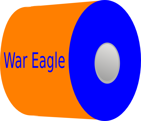 War Eagle Toilet Paper Svg Clip Arts 600 X 515 Px (600x515), Png Download