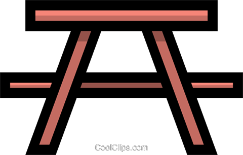 Picnic Table Clipart Illustration Png - Picnic Table Clipart (480x306), Png Download