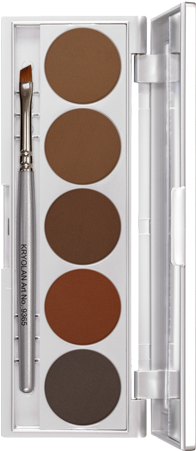 Kryolan Eyebrow Powder In An Elegant Mirror Palette - Kryolan Cake Eye Liner Set 5 Colors 5329 Standard 1 (350x450), Png Download