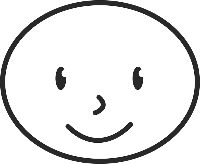 Newborn Baby Face Rubber Stamp - Ad Villaviciosa De Odon (700x576), Png Download