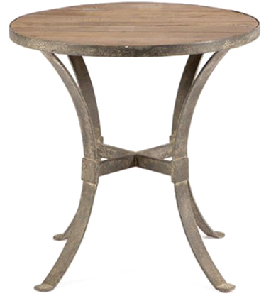 End Table Png Clipart - Gabby Charles Recycled Pine And Metal (grey) Side Table, (540x540), Png Download