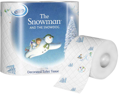 Nicky "the Snowman" Toilet Tissue - Snowman And The Snowdog [book] (554x407), Png Download
