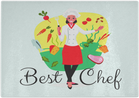 Best Chef Woman Designer Cutting Board - Tulip (580x580), Png Download