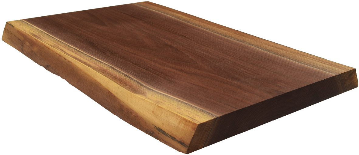 Walnut Live Edge Cutting Board - 14 Inch Wooden Trays (1280x854), Png Download