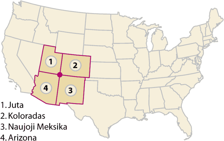 Four Corners States - Red Bellied Snake Range (800x524), Png Download