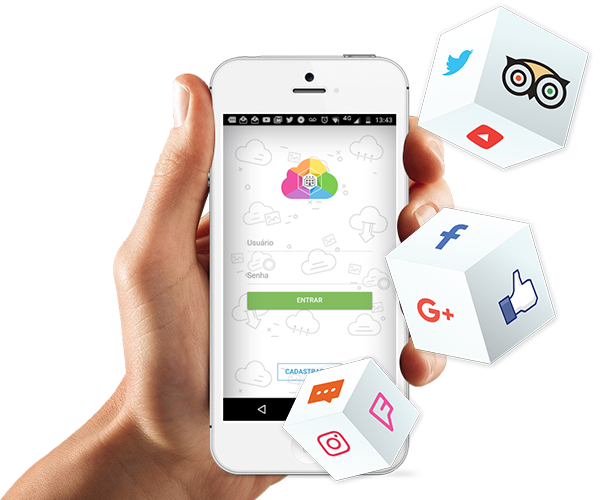 Integração Com Redes Sociais - Iphone (600x500), Png Download