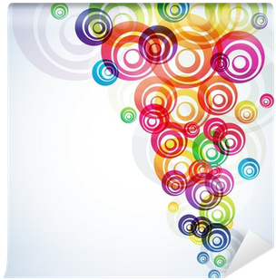 Colorful Circles Vector Background - Euclidean Vector (400x400), Png Download