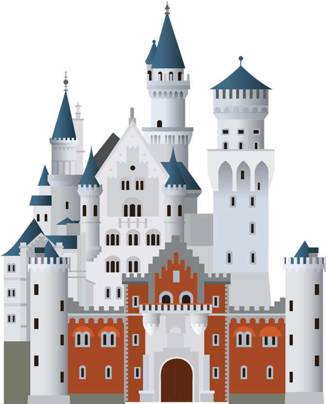 34 - Cartoon Castles (660x800), Png Download