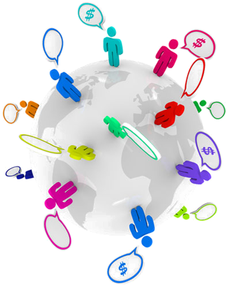 Ao Relacionarmos As Mídias Sociais - Communication Ppt Template (565x563), Png Download