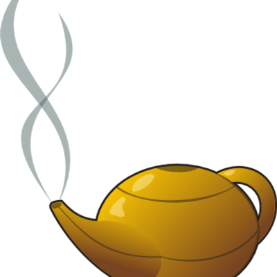 The Genie Lamp - Clip Art (400x400), Png Download