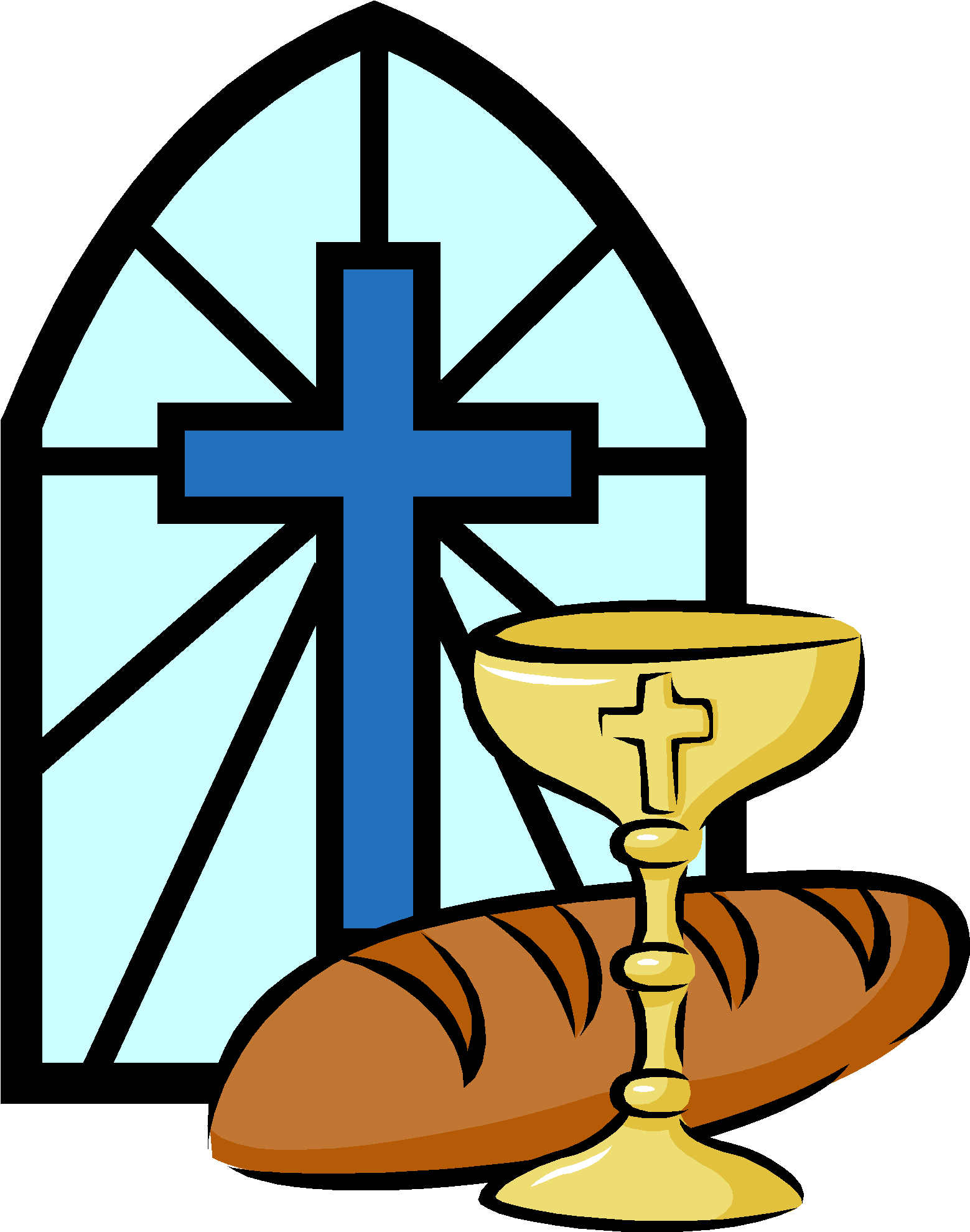 Eucharist Bread And Wine - Eucharist Clipart (1597x2017), Png Download