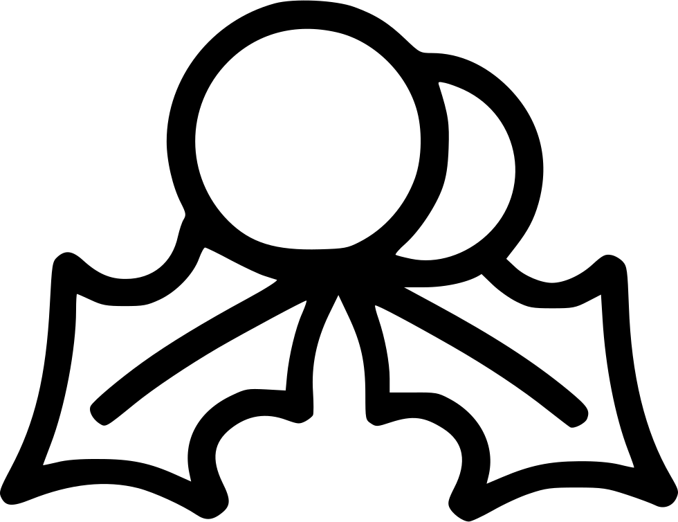 Christmas Mistletoe Holly Leaf Wreath Decoration Comments - Christmas Day (980x754), Png Download