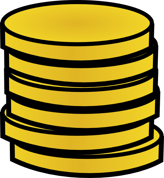 Money - Stack - Png - Coins Clipart (546x594), Png Download