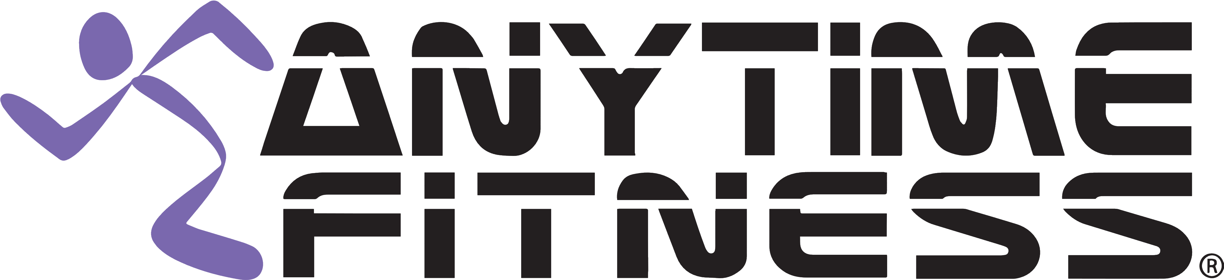 Anytime Fitness Logo, Wordmark - Anytime Fitness Logo (4401x1097), Png Download