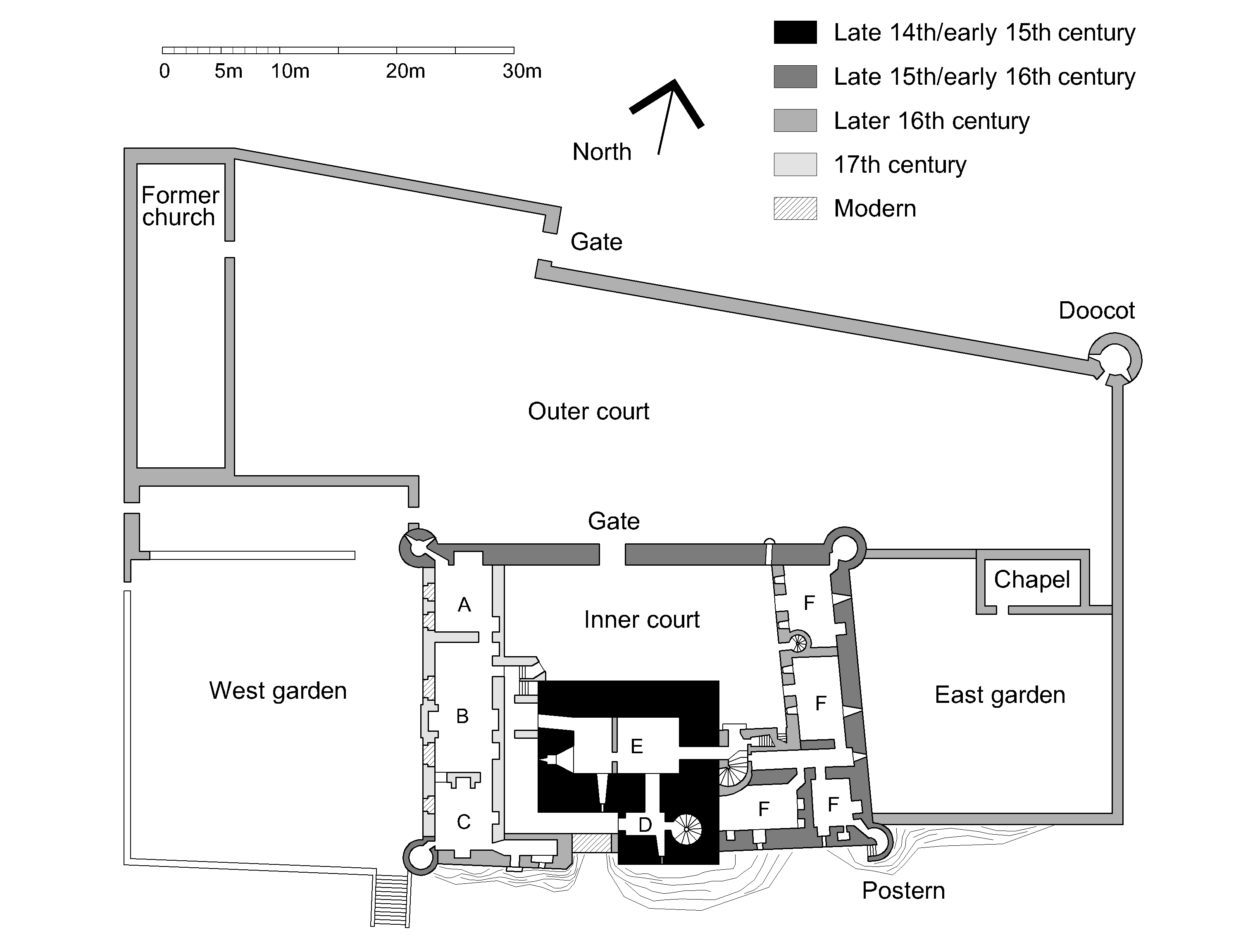 Craigmillar Castle Plan - Craigmillar Castle (3037x2304), Png Download