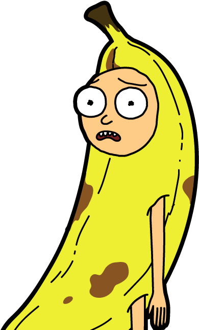 Banana Morty - Pocket Mortys Banana Morty (413x650), Png Download
