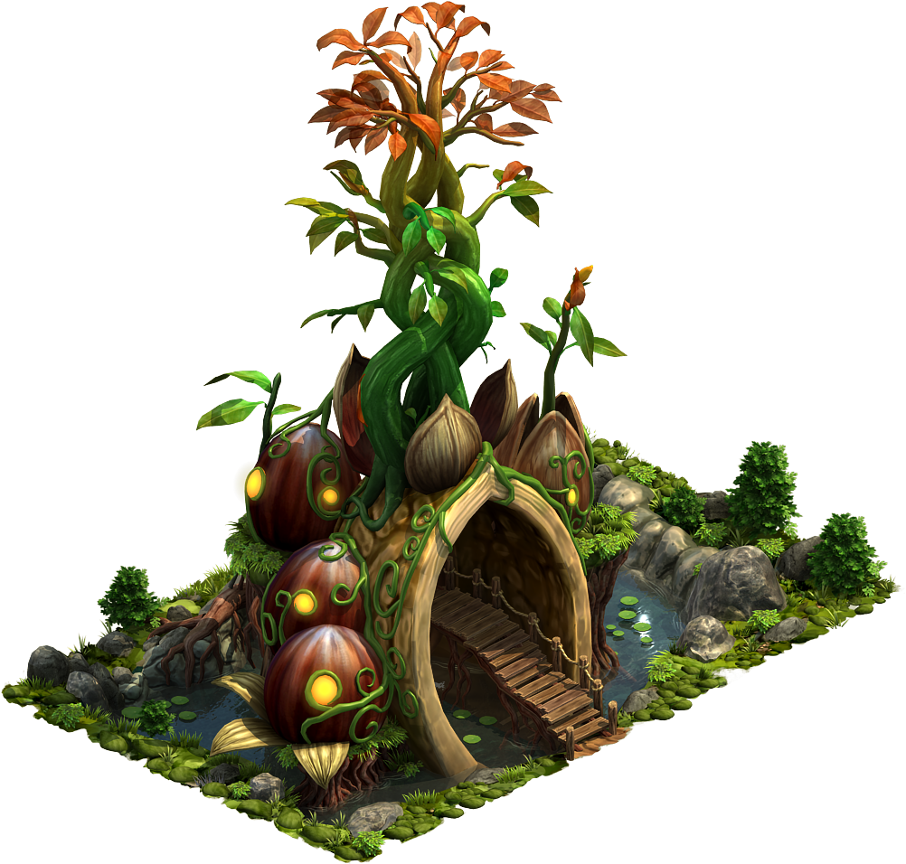 Holy Halls 02 - Elvenar Automne (1001x962), Png Download