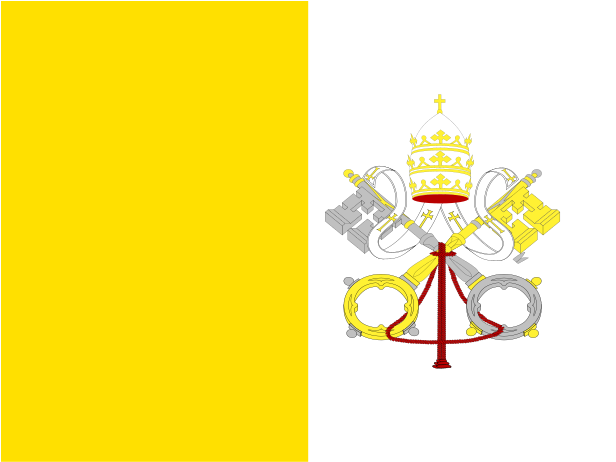 Flag Of Holy See Logo Png Transparent - Vatican City Flag (2400x1800), Png Download