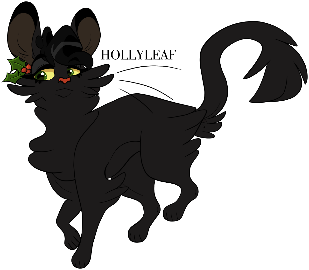 Hollyleaf Just For The Record If They - Hollyleaf Warrior Cat Art (1280x1119), Png Download