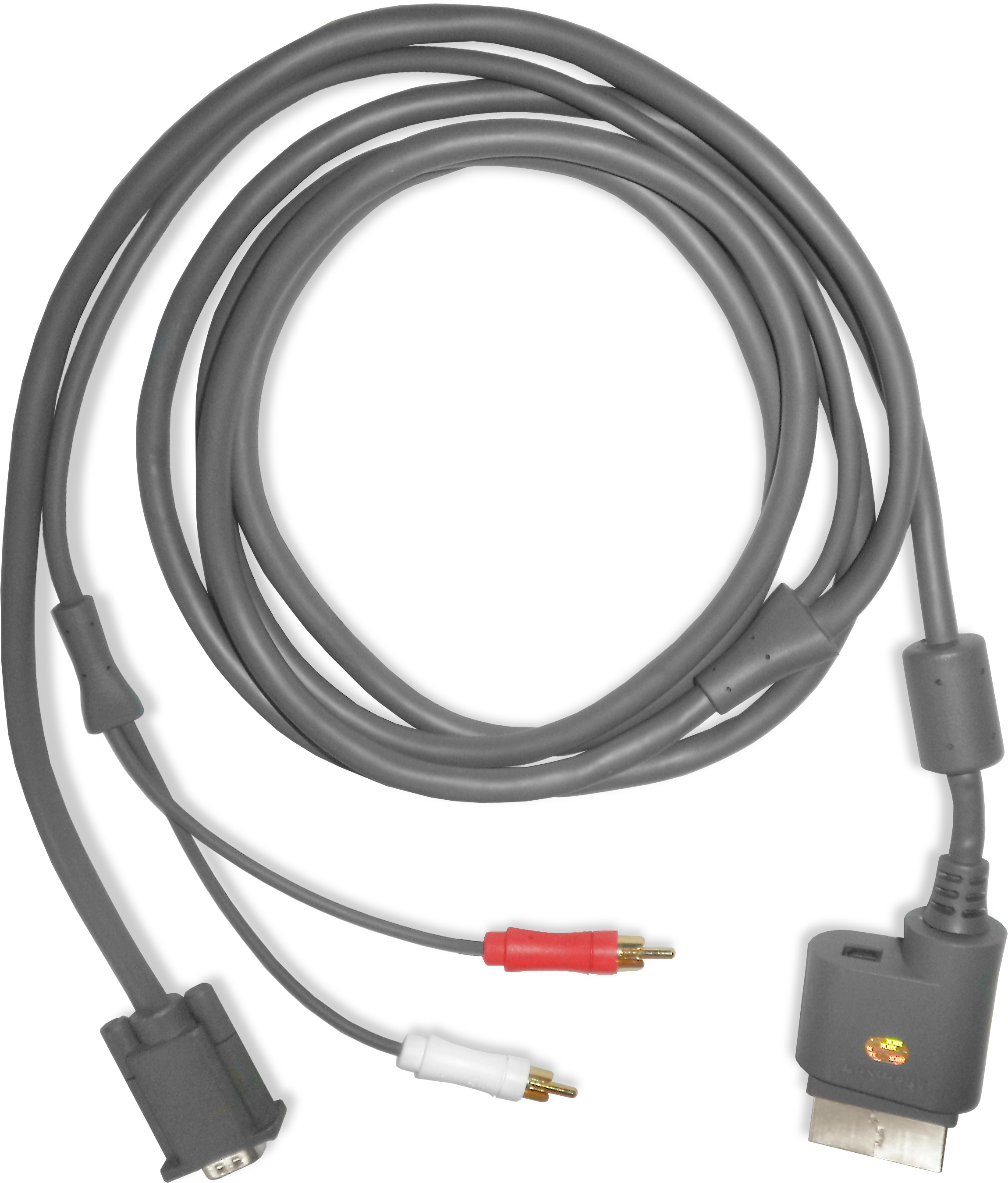 Xbox360 Vga Cable - Xbox 360 Fat Cable Hdmi (2626x2976), Png Download