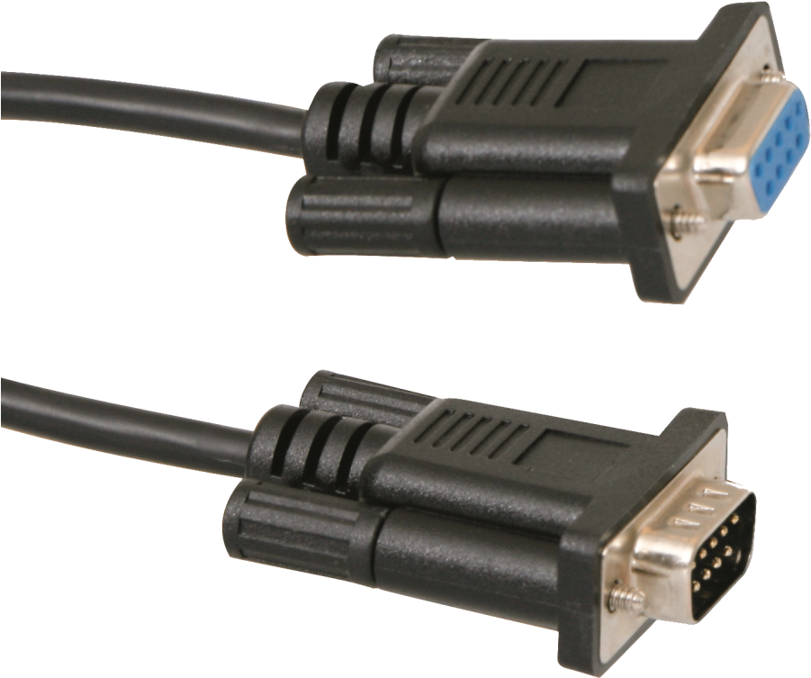 Serial Cables Use Db9, Db25, Ps/2, Din 5, And Md6 Connectors - Cable Serial Png (900x808), Png Download