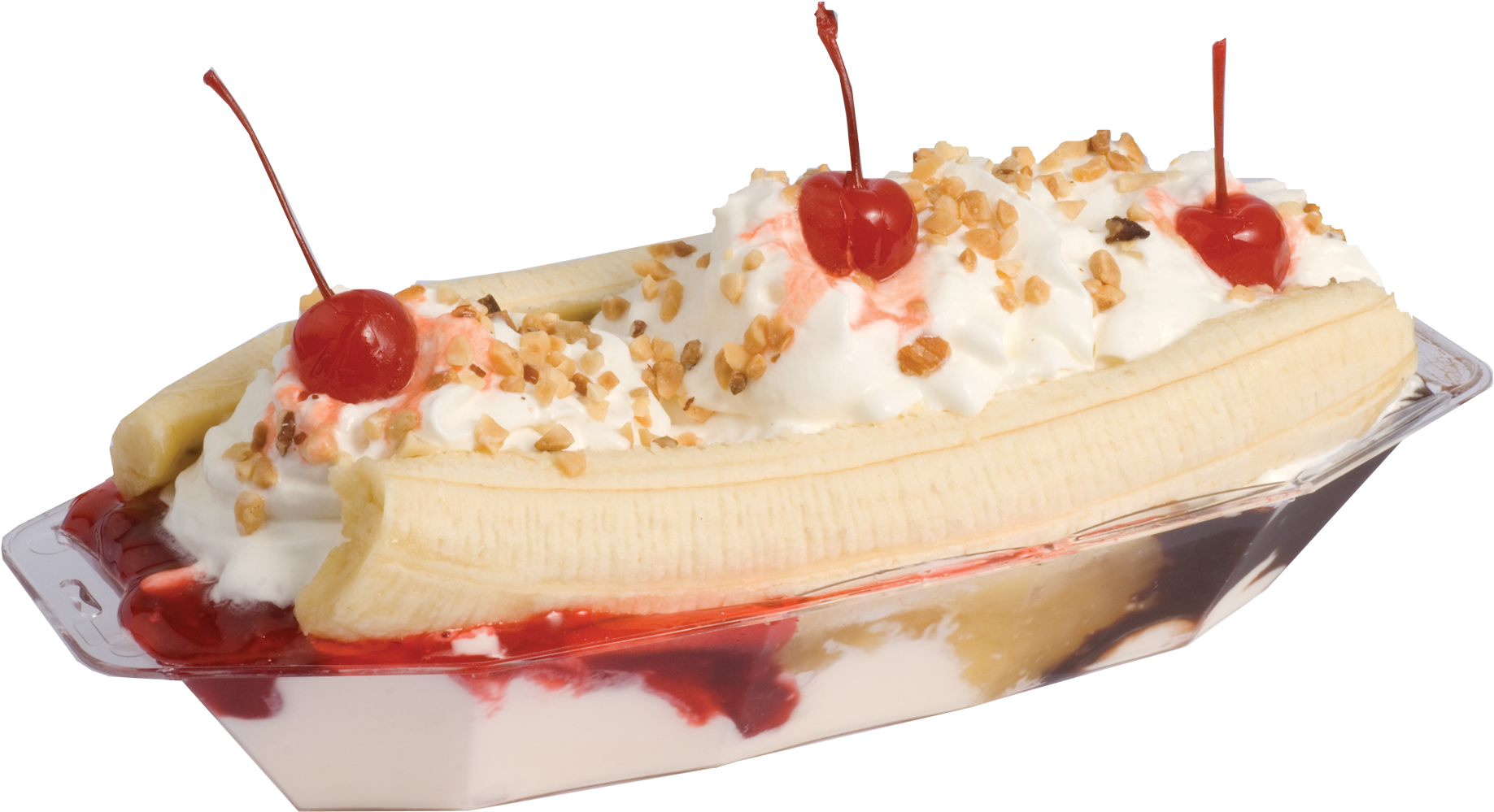 Ice Cream Roll Banana Split Full Size Png Download Seekpng