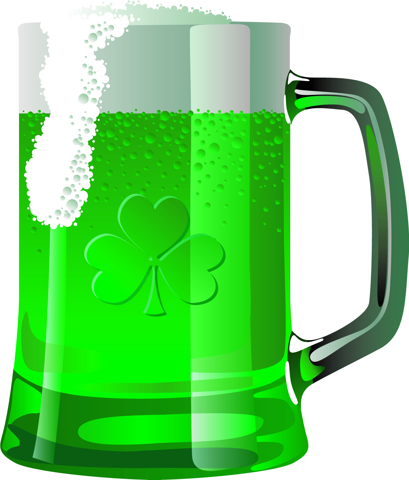 Free Green Beer Cliparts, Download Free Clip Art, Free - Saint Patrick's Day Beer Png (1499x1724), Png Download